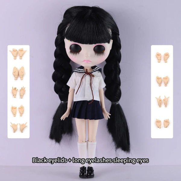 Planet Gates doll clothes shoes / 30cm height ICY DBS Blyth Doll 1/6 Joint Body 30cm Black Hair Black Eyelids Long Eyelashes Sleepy Eyes Dark Series BJD Toys Fashion Gifts