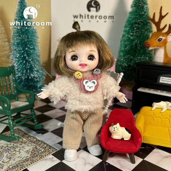 Planet Gates Doll For Girl Baby Doll Toys Children Kid Boy Toy PC Lover Holiday Gift Full Set Bjd 1/12 Mini Dolls Baby Clothes Dress Up