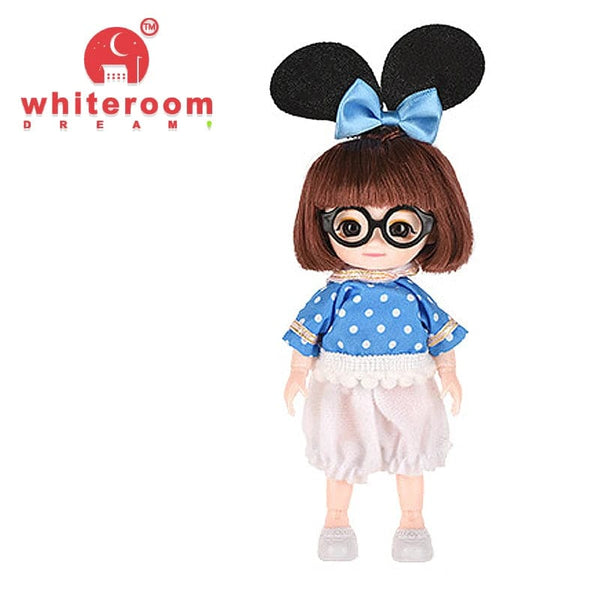 Planet Gates Doll For Girl Baby Doll Toys Children Kid Boy Toy PC Lover Holiday Gift Full Set Bjd 1/12 Mini Dolls Baby Clothes Dress Up