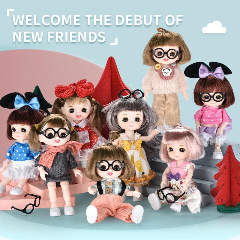 Planet Gates Doll For Girl Baby Doll Toys Children Kid Boy Toy PC Lover Holiday Gift Full Set Bjd 1/12 Mini Dolls Baby Clothes Dress Up