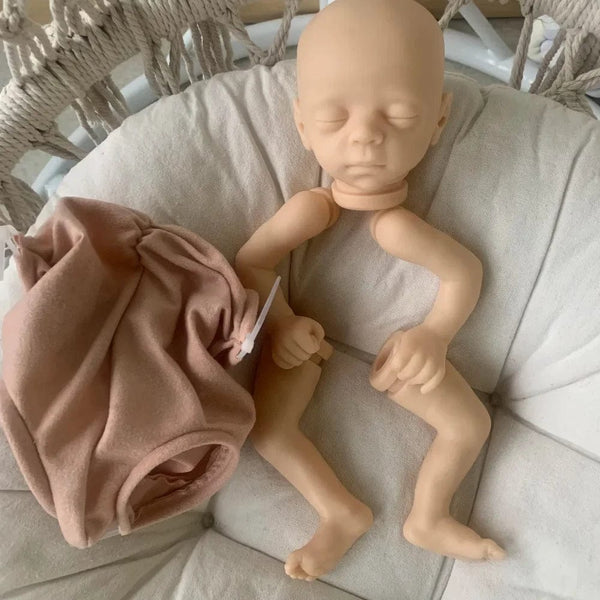 Planet Gates doll kit with body 15inches Bebe Reborn Kit Blessing Sleeping Newborn Baby DIY Unpainted Reborn Blank Doll Parts Muñecas Kit Reborn кукла реборн
