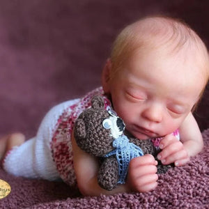 Planet Gates doll kit with body 15inches Bebe Reborn Kit Blessing Sleeping Newborn Baby DIY Unpainted Reborn Blank Doll Parts Muñecas Kit Reborn кукла реборн