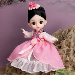 Planet Gates doll with clothes21 / CHINA / baby Doll For Girl Toy BJD Mini Doll 13 Movable Joint Baby 3D Big Eyes Beautiful DIY Toy Doll With Clothes Dress Up 1/12 Fashion Doll
