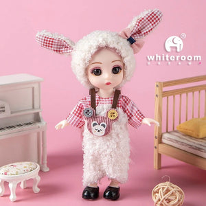 Planet Gates doll with clothes21 / CHINA / baby Doll For Girl Toy BJD Mini Doll 13 Movable Joint Baby 3D Big Eyes Beautiful DIY Toy Doll With Clothes Dress Up 1/12 Fashion Doll