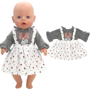 Planet Gates Dolls Out Going Carry Bag Doll Accessory for 43cm Baby New Born Doll Girl for 18 Inch Bag Doll Clothes