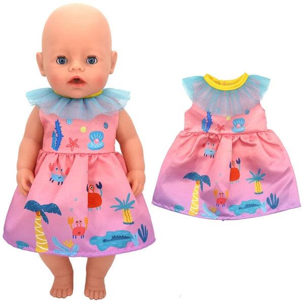 Planet Gates Dolls Out Going Carry Bag Doll Accessory for 43cm Baby New Born Doll Girl for 18 Inch Bag Doll Clothes