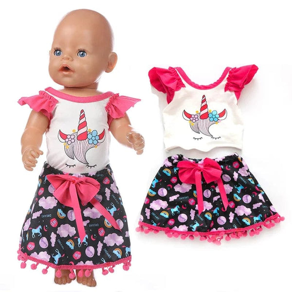 Planet Gates Dolls Out Going Carry Bag Doll Accessory for 43cm Baby New Born Doll Girl for 18 Inch Bag Doll Clothes