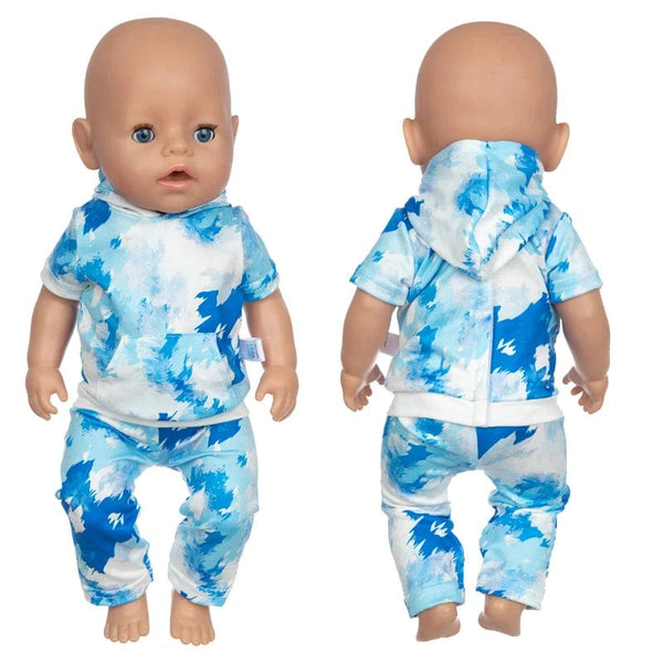 Planet Gates Dolls Out Going Carry Bag Doll Accessory for 43cm Baby New Born Doll Girl for 18 Inch Bag Doll Clothes