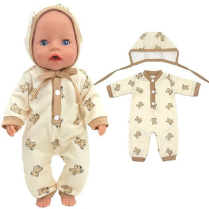 Planet Gates Dolls Out Going Carry Bag Doll Accessory for 43cm Baby New Born Doll Girl for 18 Inch Bag Doll Clothes