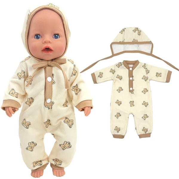 Planet Gates Dolls Out Going Carry Bag Doll Accessory for 43cm Baby New Born Doll Girl for 18 Inch Bag Doll Clothes