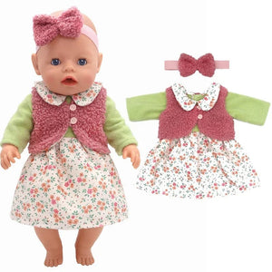 Planet Gates Dolls Out Going Carry Bag Doll Accessory for 43cm Baby New Born Doll Girl for 18 Inch Bag Doll Clothes