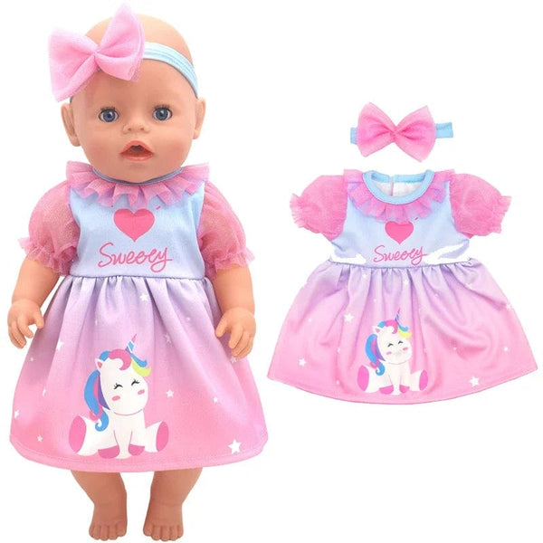 Planet Gates Dolls Out Going Carry Bag Doll Accessory for 43cm Baby New Born Doll Girl for 18 Inch Bag Doll Clothes