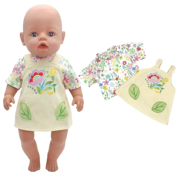 Planet Gates Dolls Out Going Carry Bag Doll Accessory for 43cm Baby New Born Doll Girl for 18 Inch Bag Doll Clothes