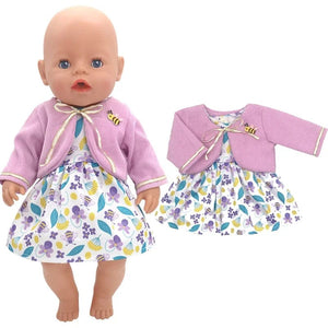 Planet Gates Dolls Out Going Carry Bag Doll Accessory for 43cm Baby New Born Doll Girl for 18 Inch Bag Doll Clothes