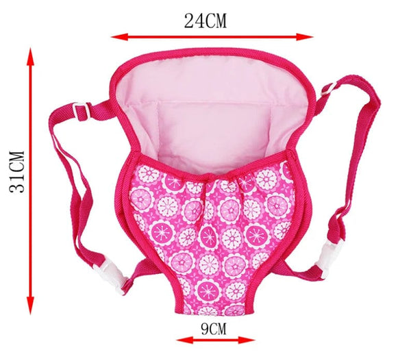 Planet Gates Dolls Out Going Carry Bag Sleeping Bag Doll Accessory for 43cm Baby New Born Doll 18 Inch Doll Backpack Bag