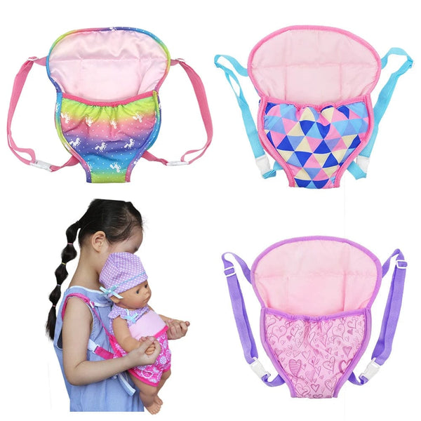 Planet Gates Dolls Out Going Carry Bag Sleeping Bag Doll Accessory for 43cm Baby New Born Doll 18 Inch Doll Backpack Bag