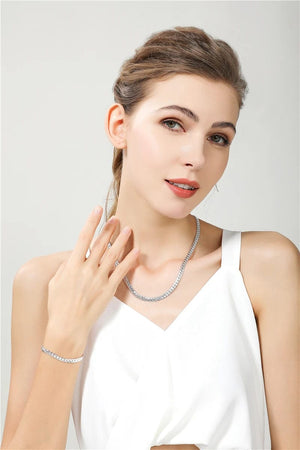 Planet Gates DOTEFFIL 925 Sterling Silver 8/16/18/20/22/24 Inch 6mm Side Chain Necklace Bracelet For Woman Men Fashion Charm Wedding Jewelry