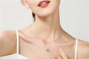 Planet Gates DOTEFFIL 925 Sterling Silver Solid Small Heart Pendant Necklace 16-30 Inch Snake Chain For Women Wedding Charm Fashion Jewelry