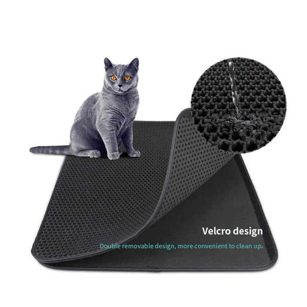 Planet Gates Double Layer EVA Cat Litter Pad Waterproof Non-slip Sand Basin Filter Kitten Dog Washable Mattress Floor Mat Pet Clean Supplies