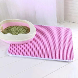 Planet Gates Double Layer EVA Cat Litter Pad Waterproof Non-slip Sand Basin Filter Kitten Dog Washable Mattress Floor Mat Pet Clean Supplies