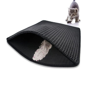 Planet Gates Double Layer EVA Cat Litter Pad Waterproof Non-slip Sand Basin Filter Kitten Dog Washable Mattress Floor Mat Pet Clean Supplies