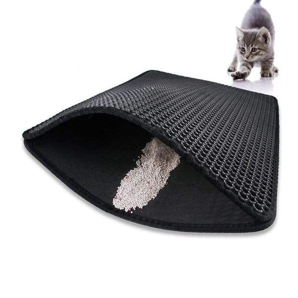 Planet Gates Double Layer EVA Cat Litter Pad Waterproof Non-slip Sand Basin Filter Kitten Dog Washable Mattress Floor Mat Pet Clean Supplies