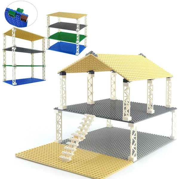 Planet Gates Double-sided 32x16 32x32 Dots Base Plate Classic Small Bricks Baseplates Building Blocks Compatible brand Construction kids toys
