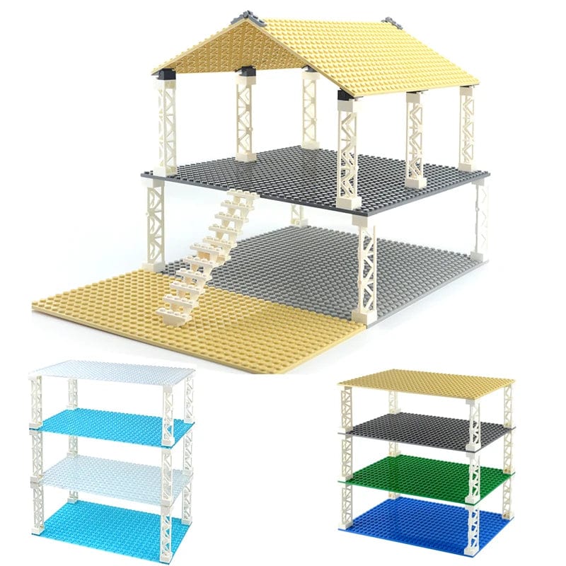 Planet Gates Double-sided 32x16 32x32 Dots Base Plate Classic Small Bricks Baseplates Building Blocks Compatible brand Construction kids toys