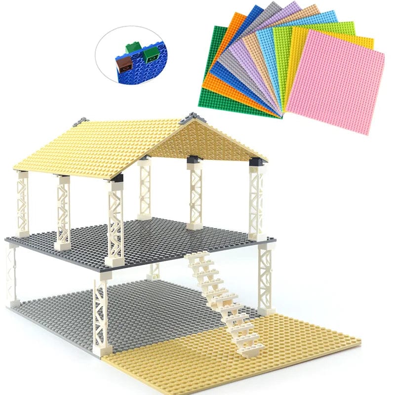 Planet Gates Double-sided 32x16 32x32 Dots Base Plate Classic Small Bricks Baseplates Building Blocks Compatible brand Construction kids toys