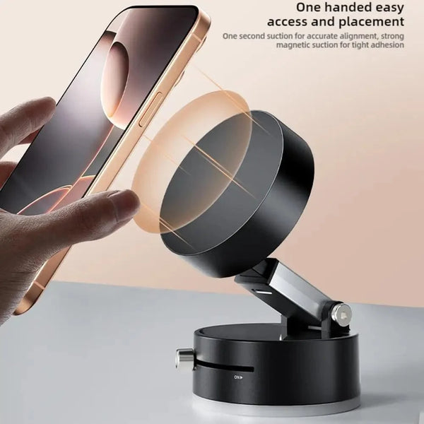 Planet Gates Double Sided Suction Cup Magnetic Phone Holder Lazy Multi-functional Foldable Storage Holder Vacuum Suction Phone Holder