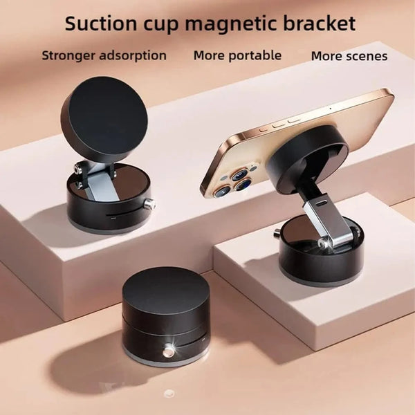 Planet Gates Double Sided Suction Cup Magnetic Phone Holder Lazy Multi-functional Foldable Storage Holder Vacuum Suction Phone Holder