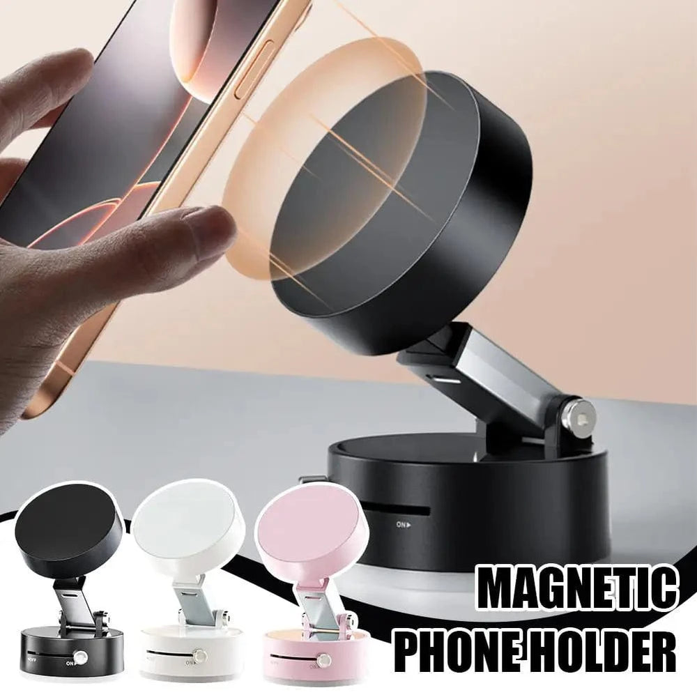 Planet Gates Double Sided Suction Cup Magnetic Phone Holder Lazy Multi-functional Foldable Storage Holder Vacuum Suction Phone Holder