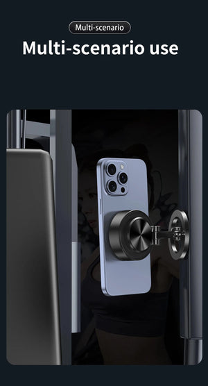 Planet Gates Double Sides Car Phone Holder Magnetic Vacuum Adsorption Bracket with Wireless Charger 360 degree Rotating Car Phone Stand