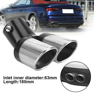 Planet Gates Double Upgrade Your Car with This Universal Chrome Tail Pipe - Stylish & Durable!