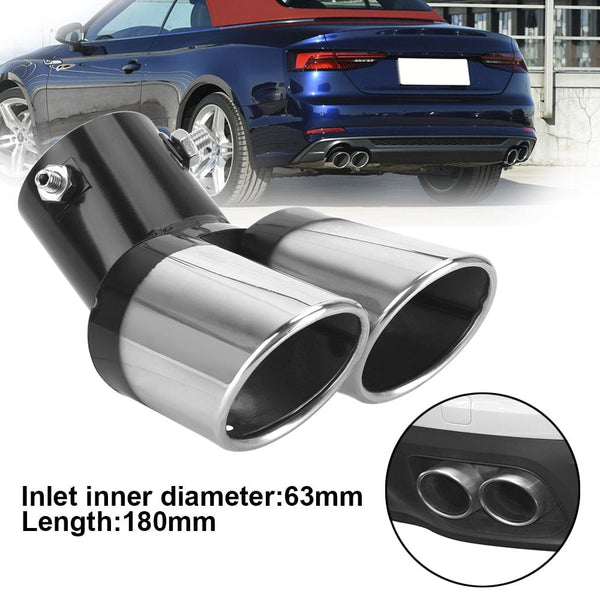 Planet Gates Double Upgrade Your Car with This Universal Chrome Tail Pipe - Stylish & Durable!