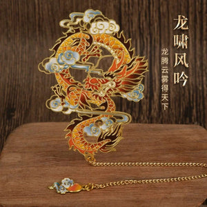 Planet Gates Dragon Luxury Metal Bookmark Chinese Style Retro Animal Shape Stationery Creative Gift Teacher Student School Office Supplies