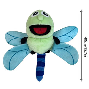 Planet Gates dragonfly / about 30cm Hand Puppets Kids Toys Plush Insects Animal Caterpillar Ladybug Hand Puppets Doll Family Storytelling Role-playing Finger Toys