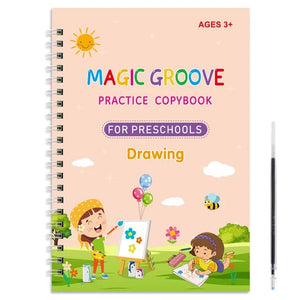 Planet Gates drawing Reusable Magic Copybook Drawing Toys for Children Montessori Pen Control Training Writing Sticker Learning Educational Toy Kids