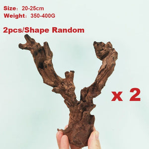 Planet Gates Drift Wood Plants for Natural Aquariums & Fish Bowls Decor Aquarium Pot Assorted Driftwood Branch Background Aqarium Accessories