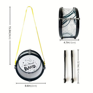 Planet Gates Drum Set Kids Drum Set 8.6-inch Musical Instrument with 2 Drumsticks Learning Educational Toys for Children Boys Girls Gift