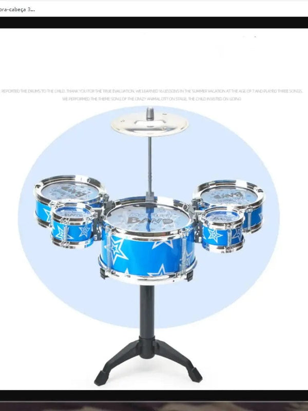 Planet Gates Drum sets for children beginners children's toys dynamic jazz drums for western percussion instrument