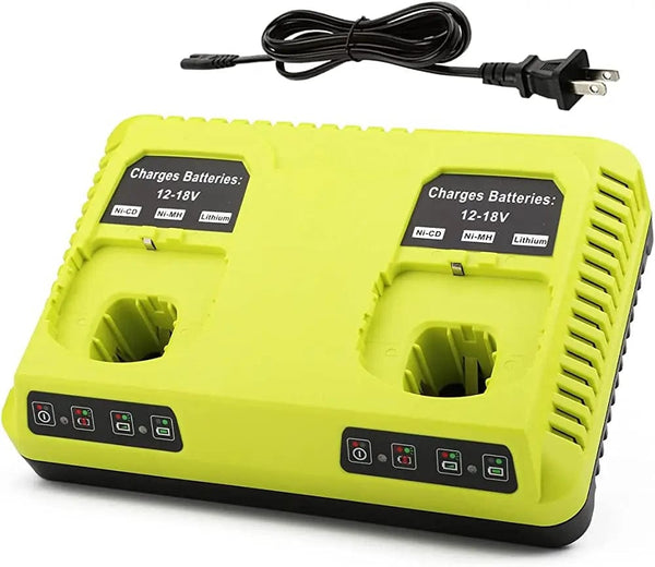 Planet Gates Dual Charger / france 6Ah For RYOBI P108 18V One+ Plus Battery 18 Volt Lithium-Ion Power Tools P104 P107 RB18L50 RB18L20 P108