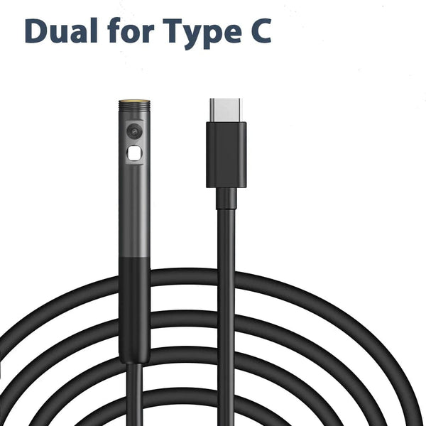 Planet Gates Dual for Type C / Russian Federation / 3m KERUI 2MP Single/Dual Lens Endoscope Android Mini Inspection Camera for Iphone Waterproof Pipeline Borescope Type C IOS