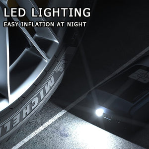 Planet Gates Dual power 1pc Portable Car Air Pump With LED Lighting, For Car/Motorcycle/Bicycle/Ball/Swimming Ring