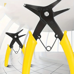 Planet Gates Dual Purpose Circlip Pliers Two In One Dual-purpose Snap Ring Pliers, Inner And Outer Snap Ring Pliers, Spring Disassembly Snap Ring Pliers Dual-purpose Repair Tool Wrench