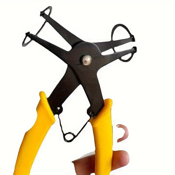 Planet Gates Dual Purpose Circlip Pliers Two In One Dual-purpose Snap Ring Pliers, Inner And Outer Snap Ring Pliers, Spring Disassembly Snap Ring Pliers Dual-purpose Repair Tool Wrench