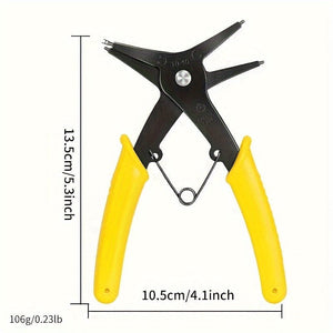 Planet Gates Dual Purpose Circlip Pliers Two In One Dual-purpose Snap Ring Pliers, Inner And Outer Snap Ring Pliers, Spring Disassembly Snap Ring Pliers Dual-purpose Repair Tool Wrench