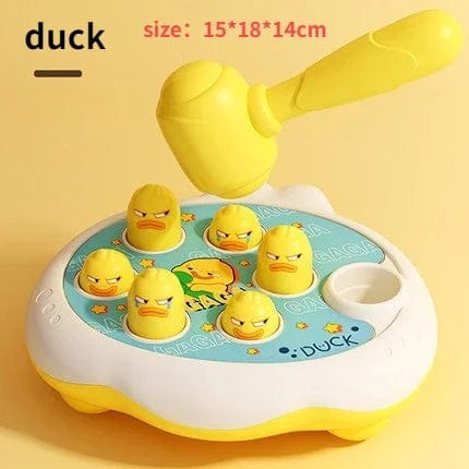 Planet Gates Duck Cartoon Whac-A-Mole Montessori Baby Toy Toddler Educational Birthday Gift Animal Theme Knocking Game Parent Child Board Game Boy