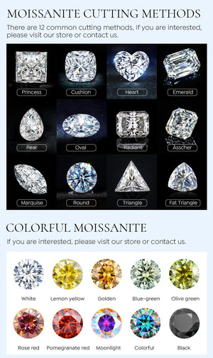 Planet Gates DW 0.5ct-2ct D Color Certified Moissanite Stud Earrings Lab Created Diamond 925 Sterling Silver Gold Plated Wedding Jewelry