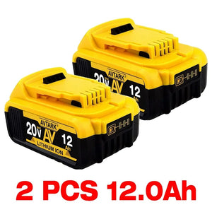 Planet Gates DW-20V 12AhX2 DCB200 20V Battery Compatible with dewalt power Tools 18V 12Ah rechargeable electric tool Lithium batteries 20V 18Volt 18v 12Ah